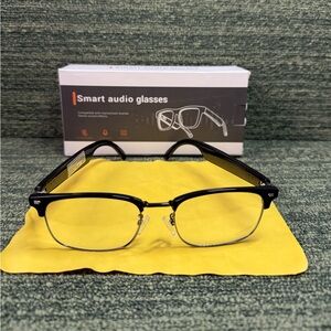 Smart Audio Glasses with Black Frame